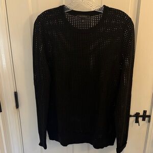 Ann Taylor Black Knit Sweater - Large